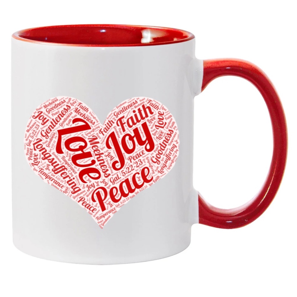Fruit of the Spirit Mug (Red/White)